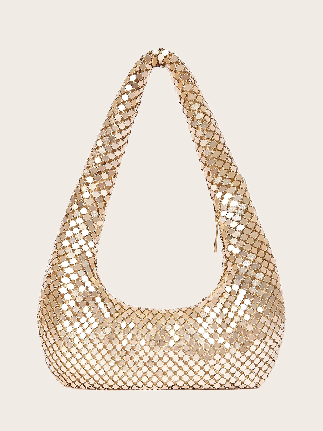 Women'S Evening Bags - 숙녀 하이 엔드 빛나는 금속 겨드랑이