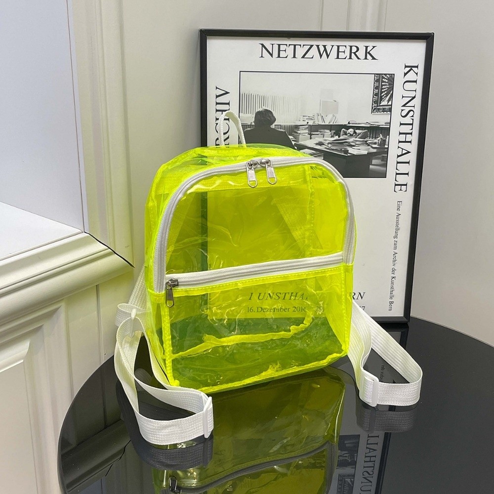 Jelly Bag Clear Pvc - 투명 PVC 백팩 다기능 포켓 방수