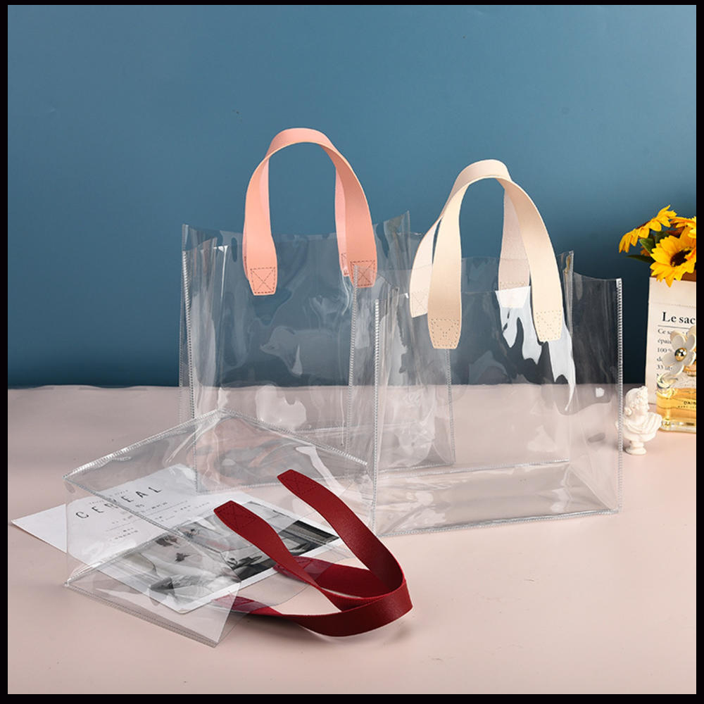 Jelly Bag Clear Pvc - 투명 PVC 투명 토트 대용량 플라스틱