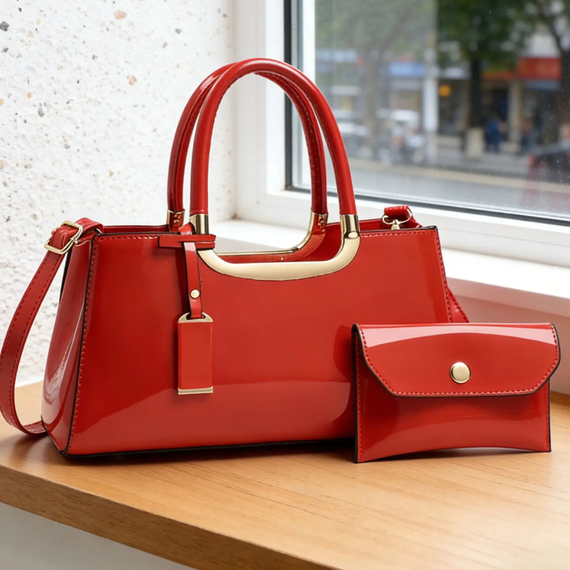 Women Bags Luxury - 여성용 핸드백 세트, 가벼운 고급 PU