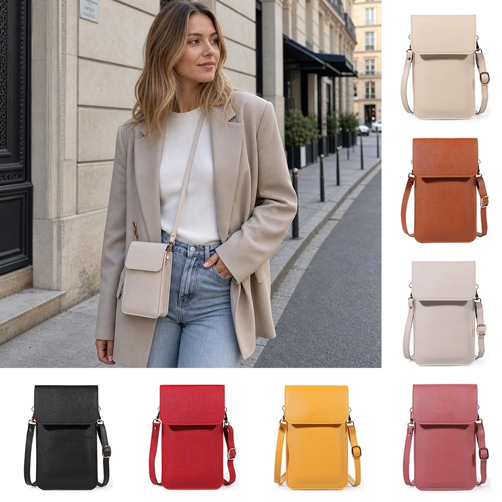 Women Bags Aldo - PU 가죽 터치스크린 폰 가방 지퍼