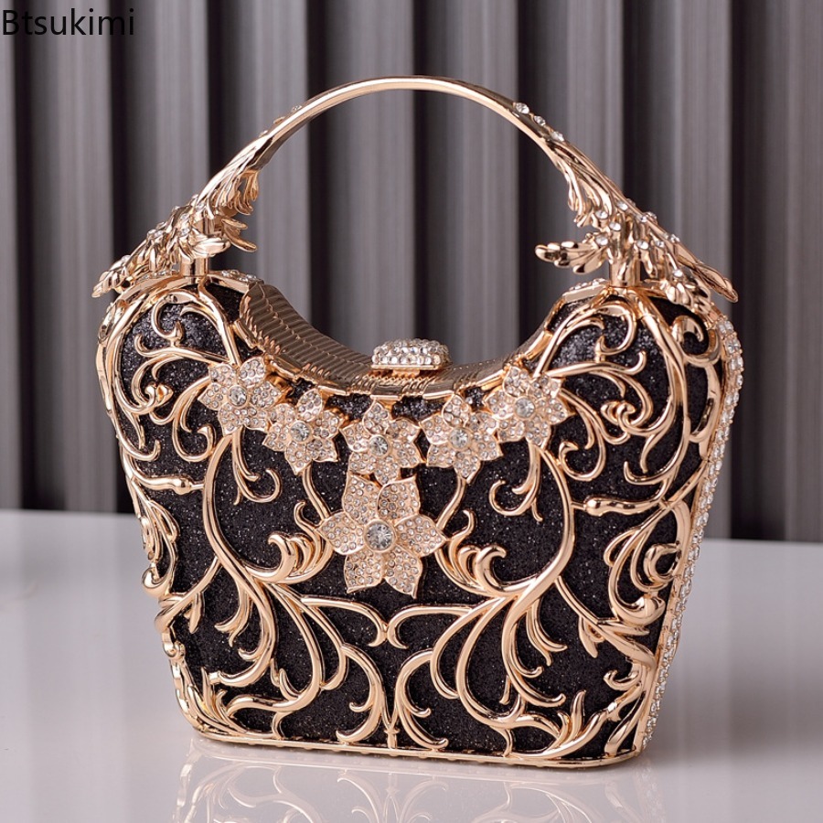 Women'S Evening Bags - 속이 빈 메탈 이브닝 백 여성