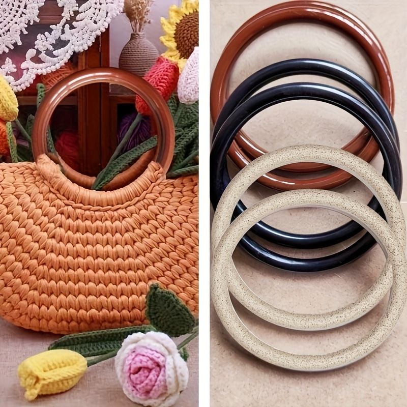 Circle Round Bag - 둥근 솔리드 가방 손잡이 링 플라스틱