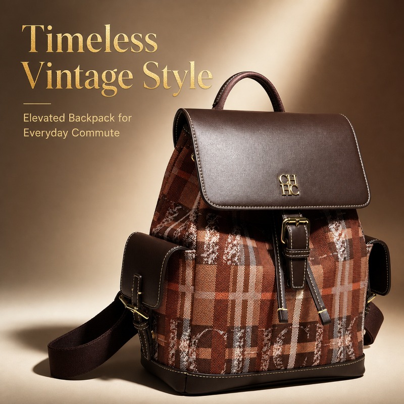 Women Bags Luxury - CHHC 패션 컬러 블록 백팩 데이트