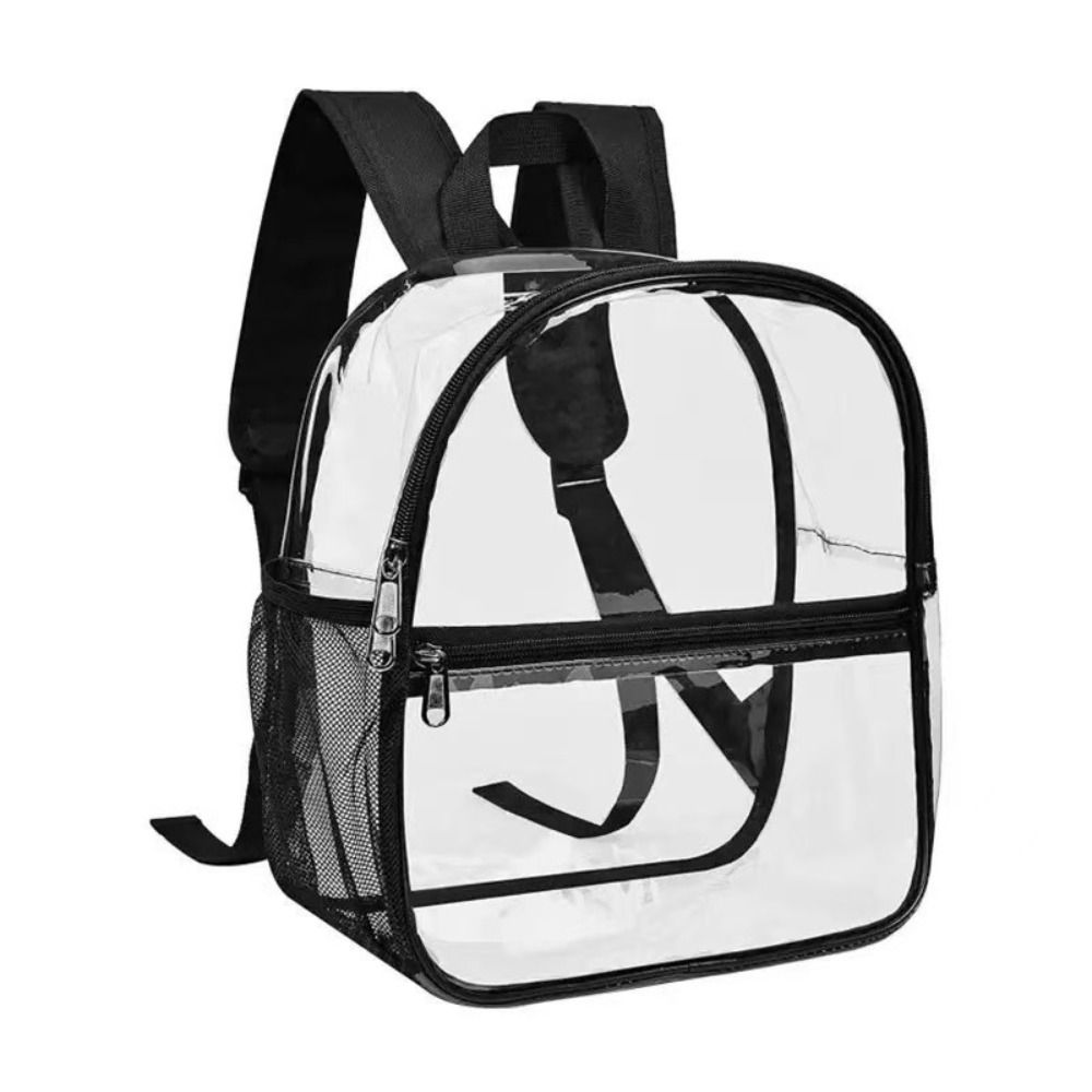 Jelly Bag Clear Pvc - 세련된 소형 투명 PVC 백팩 방수