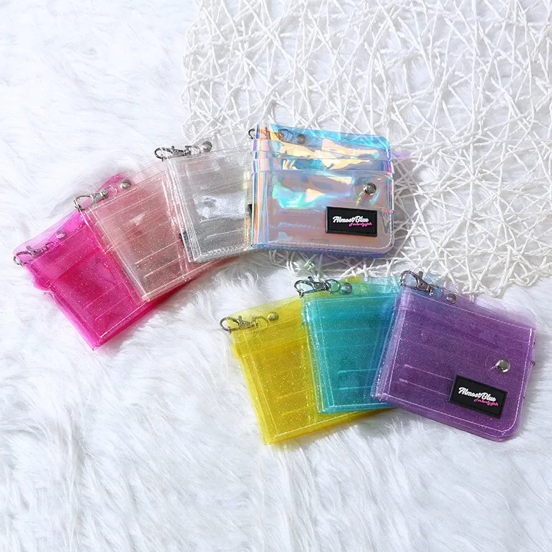 Jelly Bag Clear Pvc - 투명 여성 지갑 PVC 레이저 클리어