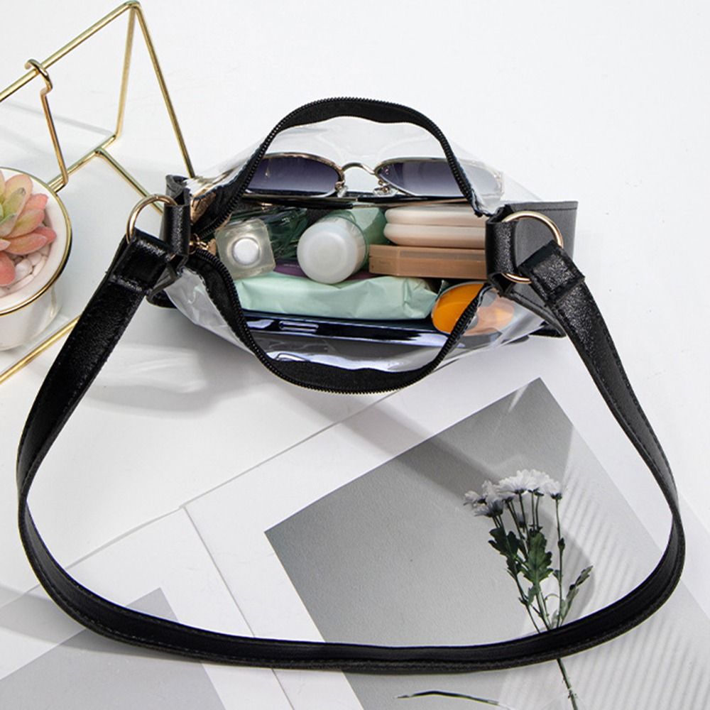 Jelly Bag Clear Pvc - 방수 크로스바디 백 휴대용 대용량 PVC