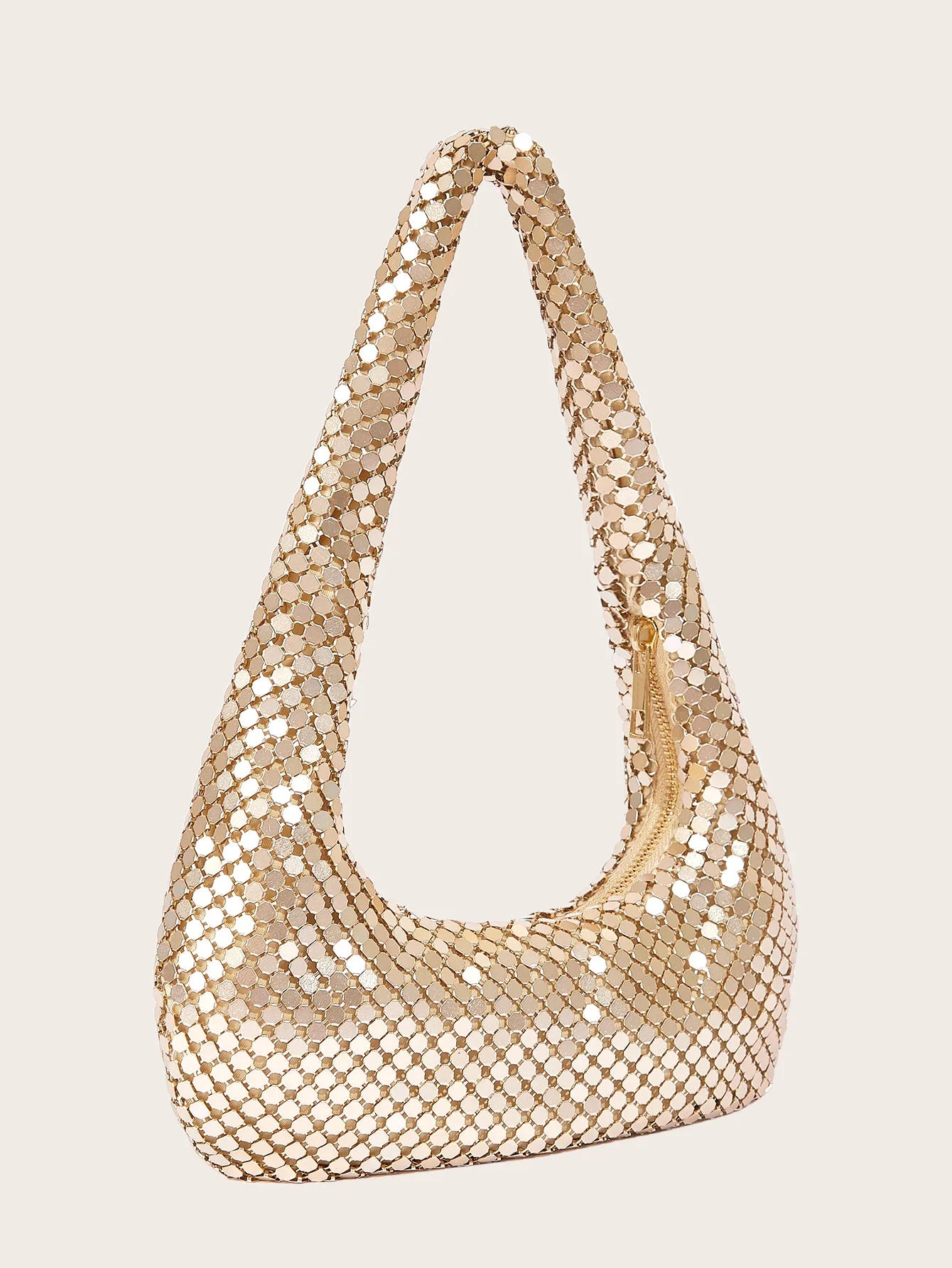 숙녀 하이 엔드 빛나는 금속 겨드랑이 가방 파티 저녁  - Women'S Evening Bags 리뷰 및 가격