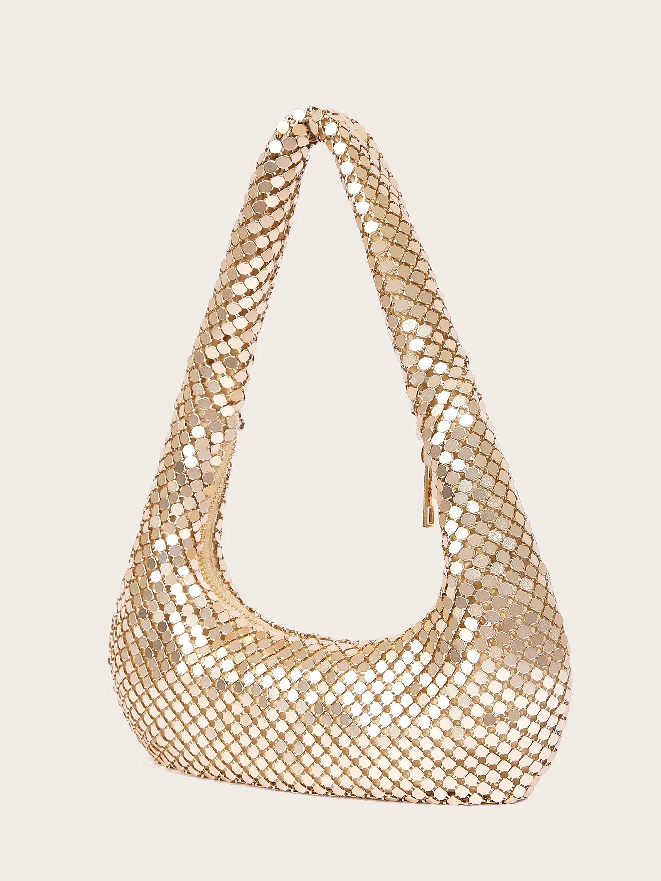 숙녀 하이 엔드 빛나는 금속 겨드랑이 가방 파티 저녁  - Women'S Evening Bags 리뷰 및 가격