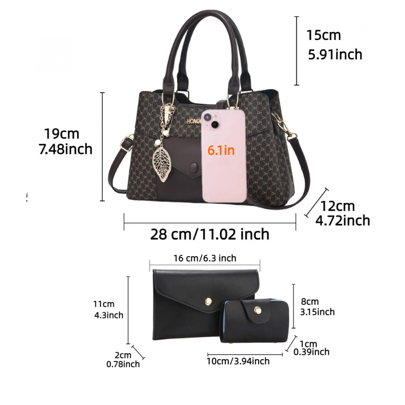 고급스러운 질감의 대용량 통근용 토트백, 컬러 블록 디 - Women Bags Luxury 리뷰 및 가격