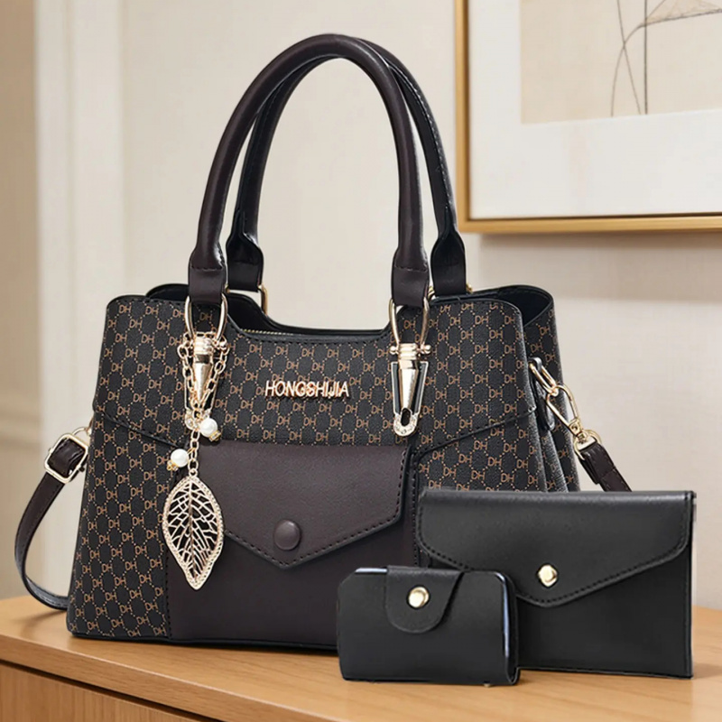 고급스러운 질감의 대용량 통근용 토트백, 컬러 블록 디 - Women Bags Luxury 리뷰 및 가격