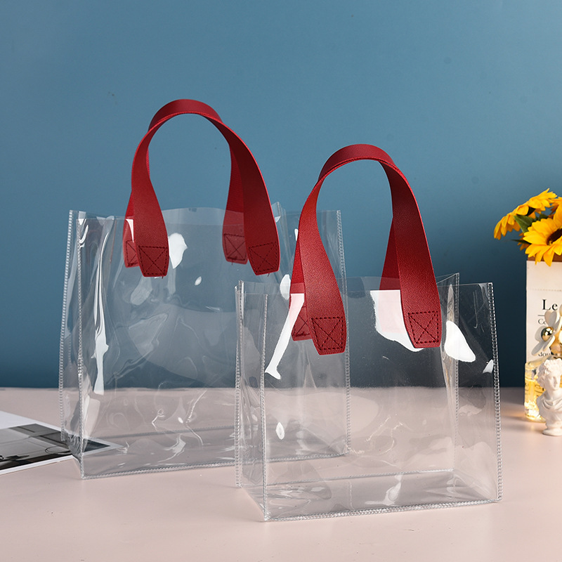 투명 PVC 투명 토트 대용량 플라스틱 쇼핑백, 젤리  - Jelly Bag Clear Pvc 리뷰 및 가격