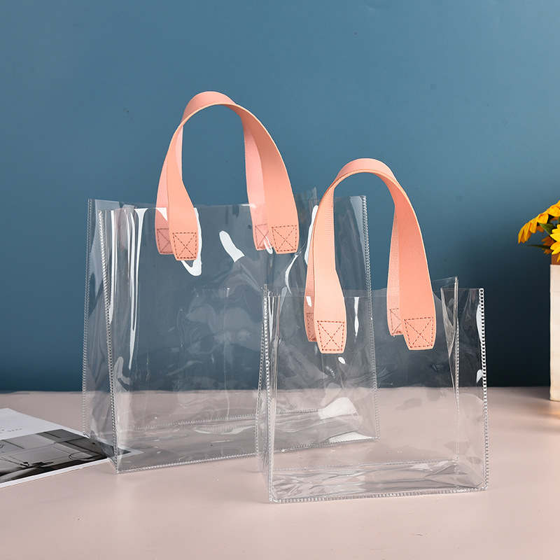 투명 PVC 투명 토트 대용량 플라스틱 쇼핑백, 젤리  - Jelly Bag Clear Pvc 리뷰 및 가격