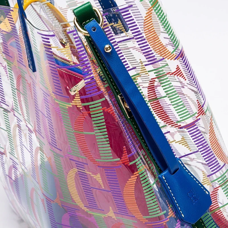 CH 젤리 토트 백 클리어 PVC 여성 핸드백 내부 파 - Jelly Bag Clear Pvc 리뷰 및 가격
