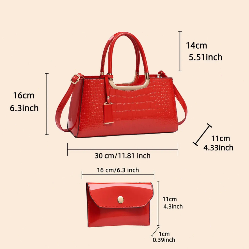 여성용 핸드백 세트, 가벼운 고급 PU 소재 크로스바디 - Women Bags Luxury 리뷰 및 가격