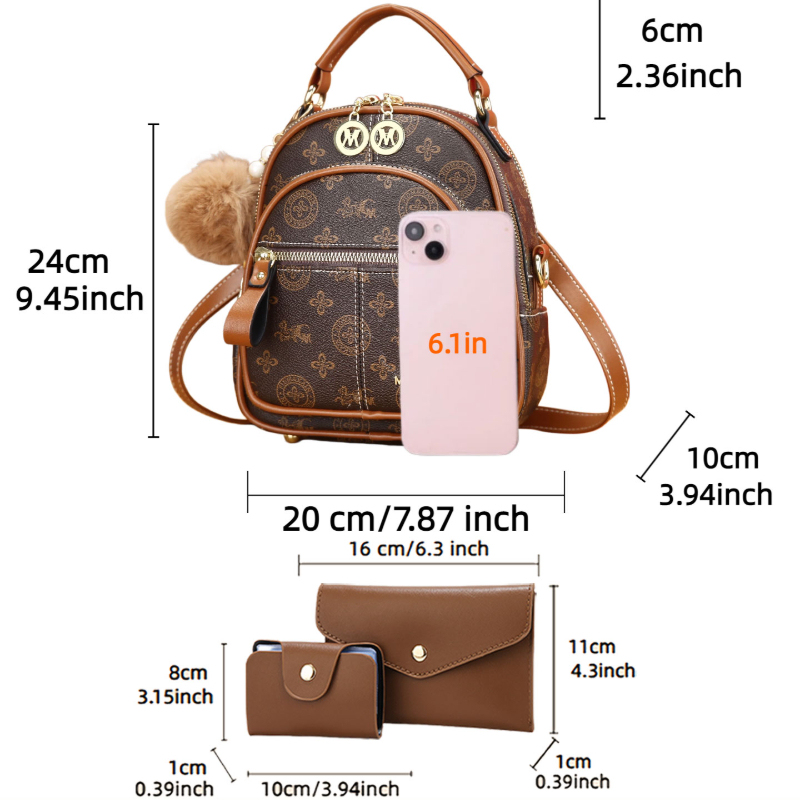 3종 여성 가방 세트, 가볍고 고급스러운 프린트 미니  - Women Bags Luxury 리뷰 및 가격