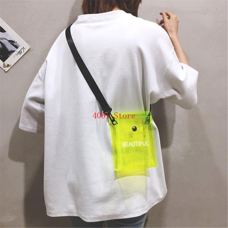 명확한 크로스바디 가방 캔디 컬러 젤리 PVC 전화 케 - Jelly Bag Clear Pvc 리뷰 및 가격