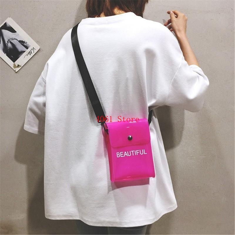 명확한 크로스바디 가방 캔디 컬러 젤리 PVC 전화 케 - Jelly Bag Clear Pvc 리뷰 및 가격
