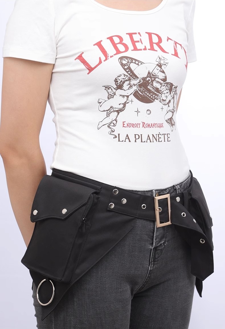 여성용 중세 펑크 허리 가방 Steampunk Pu 가 - Women Bags Pack 리뷰 및 가격