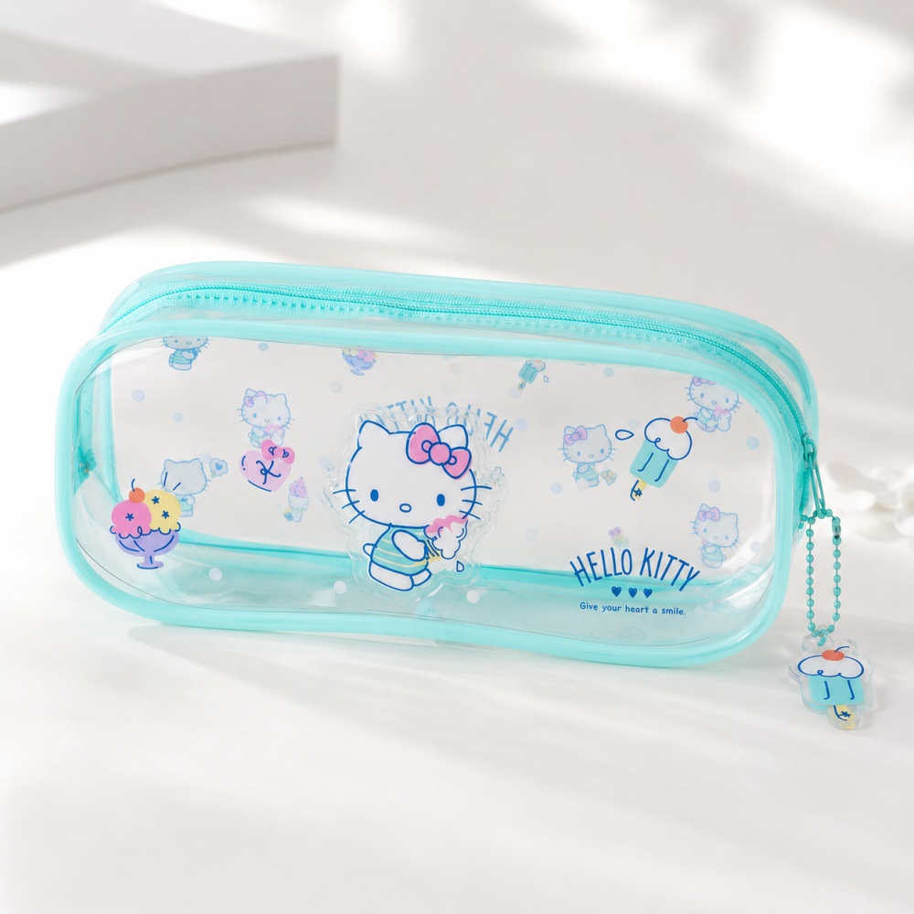 헬로 키티 산리오 정품 젤리 연필 케이스 귀여운 투명  - Jelly Bag Clear Pvc 리뷰 및 가격