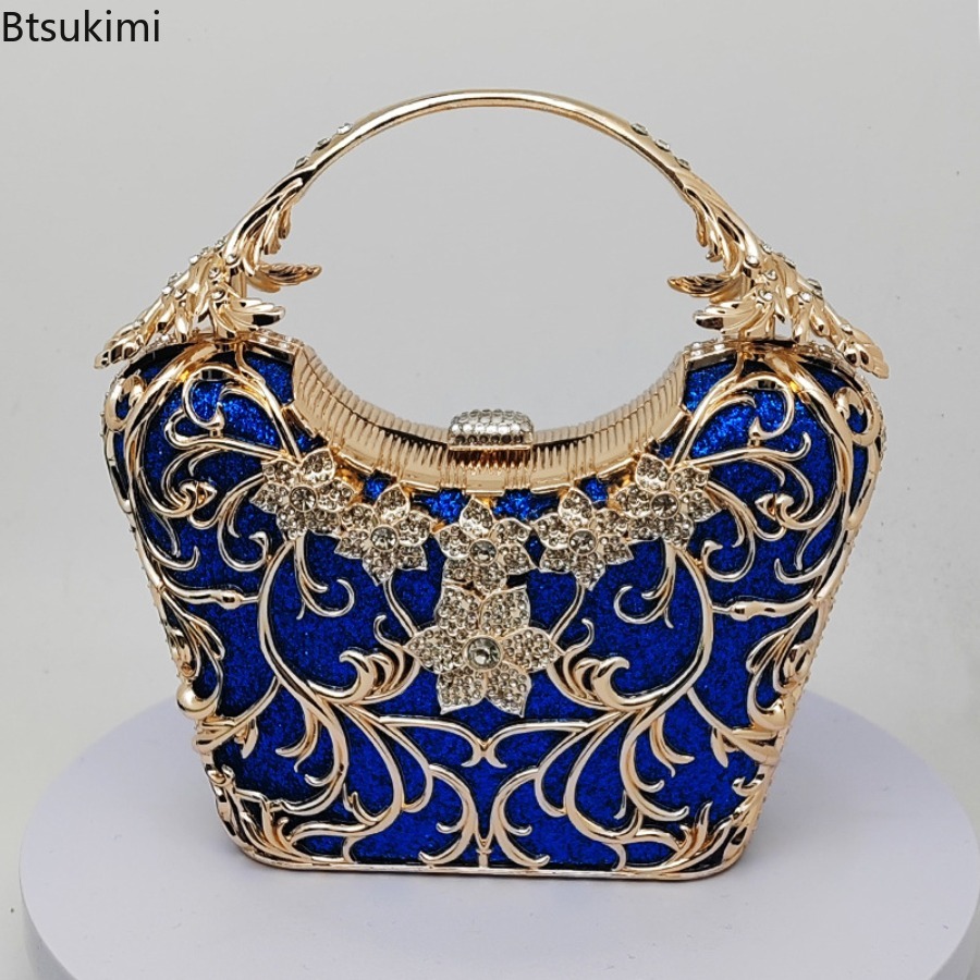 속이 빈 메탈 이브닝 백 여성 패션 반짝이는 파티 연회 - Women'S Evening Bags 리뷰 및 가격