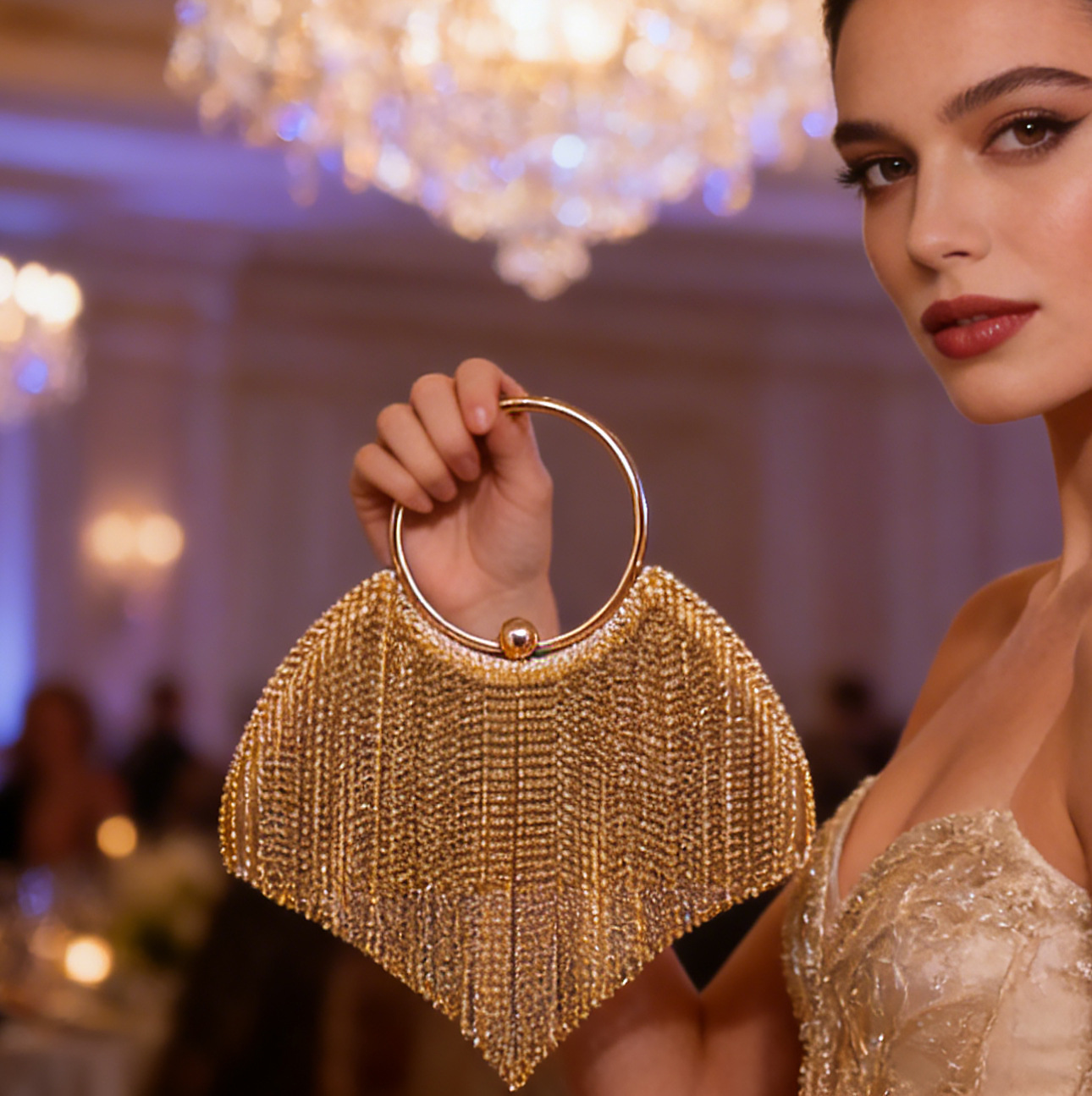 럭셔리 글리터 여성 클러치 이브닝 백 연회 파티 블링  - Women'S Evening Bags 리뷰 및 가격