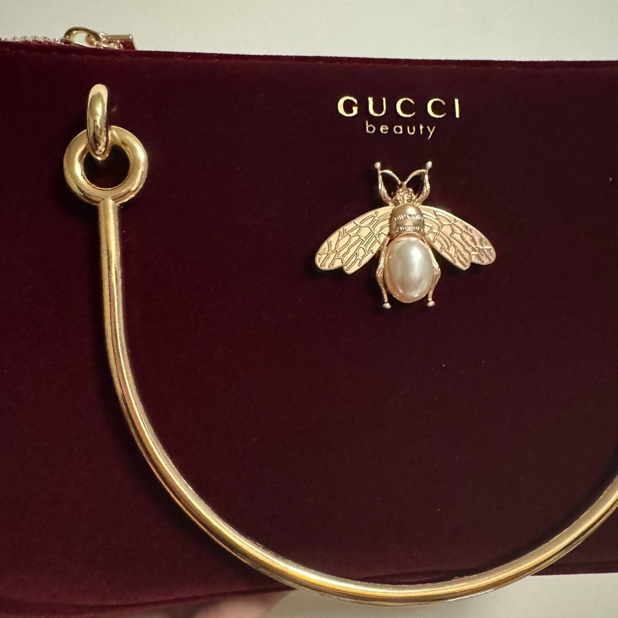구찌 여성용 중형 와인 레드 벨벳 체인 크로스바디 화장 - Women Bags Gucci 리뷰 및 가격