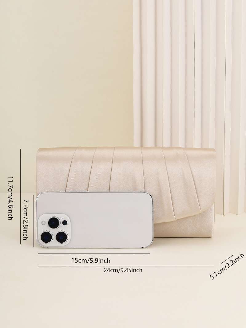 여성용 디너 백 플리츠 솔리드 컬러 클러치 파티 디너  - Women'S Evening Bags 리뷰 및 가격