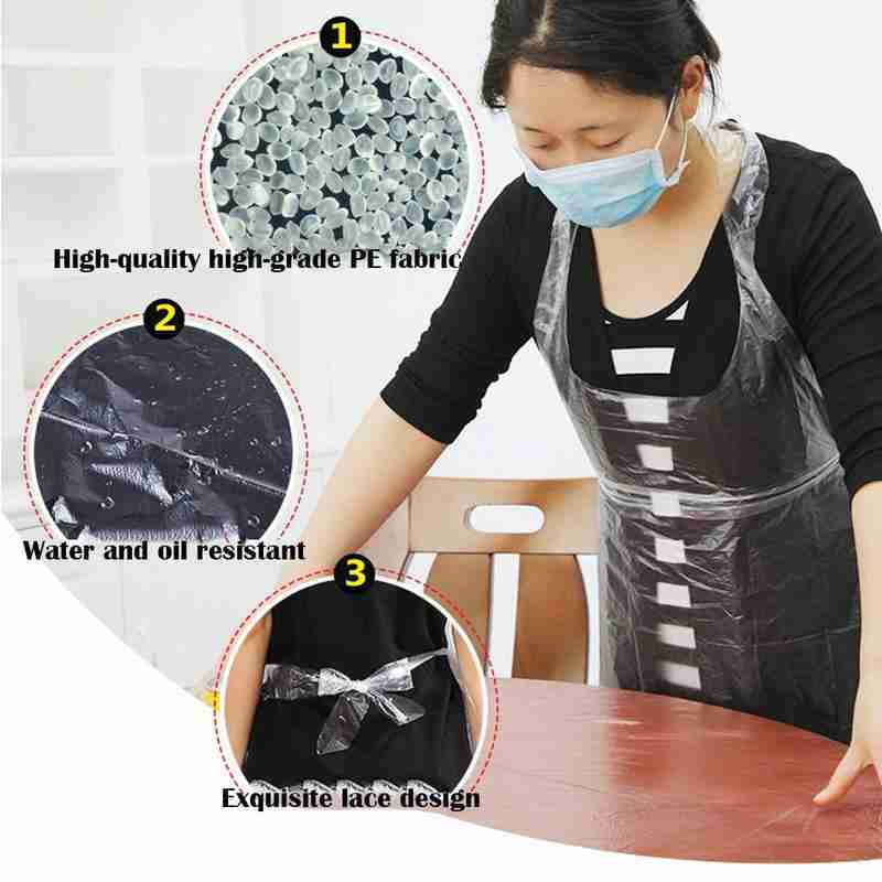 20PCS 일회용 주방 앞치마 플라스틱 방수 앞치마 남 - Women Bags Pack 리뷰 및 가격