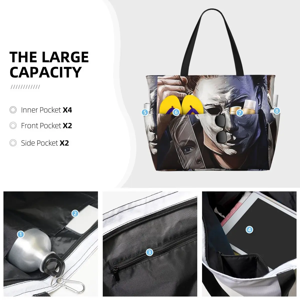 마이클 마이어스 비치 토트백 스포츠 짐 요가 더플 라지 - Women Bags Myer 리뷰 및 가격