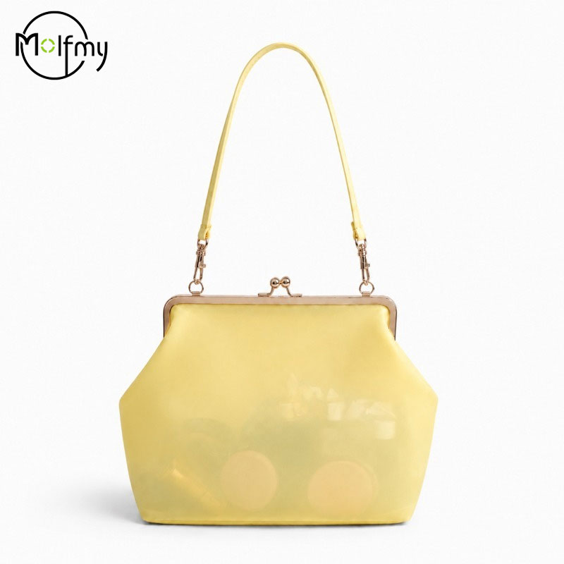투명 PVC 방수 젤리백 캔디 컬러 클래스프 토트백 여 - Jelly Bag Clear Pvc 리뷰 및 가격