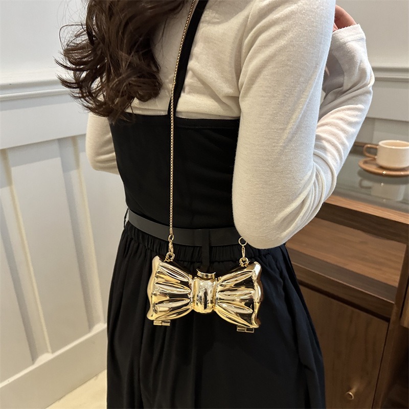 럭셔리 패션 메탈 미니 핸드백 리본 클라스프 장식 유럽 - Women Bags Luxury 리뷰 및 가격